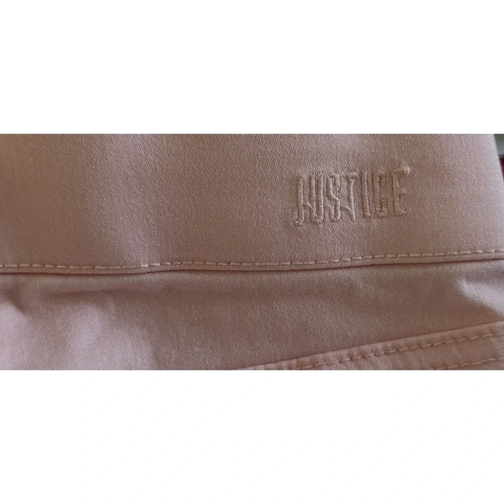 Justice Girls Ankle Jeggings Lot Of 3 MidRise Sz 10 Pull on Pant Denin Pink Mint